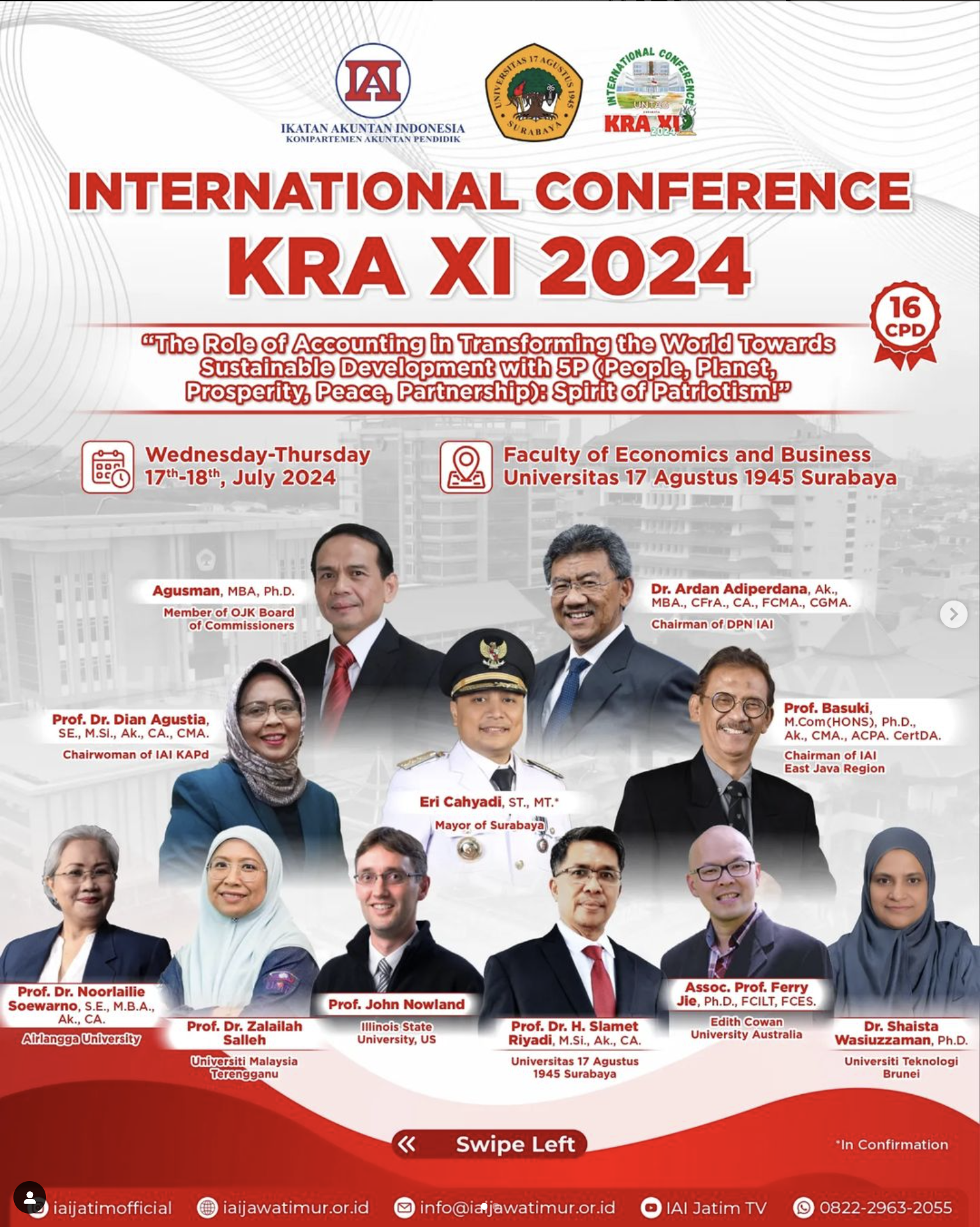 INTERNATIONAL CONFERENCE KRA XI 2024 UNTAG SURABAYA