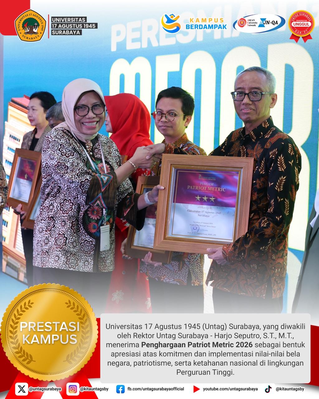 Kebanggaan Bersama : Selamat atas Penghargaan Patriot Metric 2026