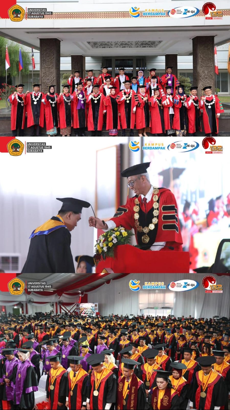 PELAKSANAAN WISUDA KE 132 UNTAG SURABAYA