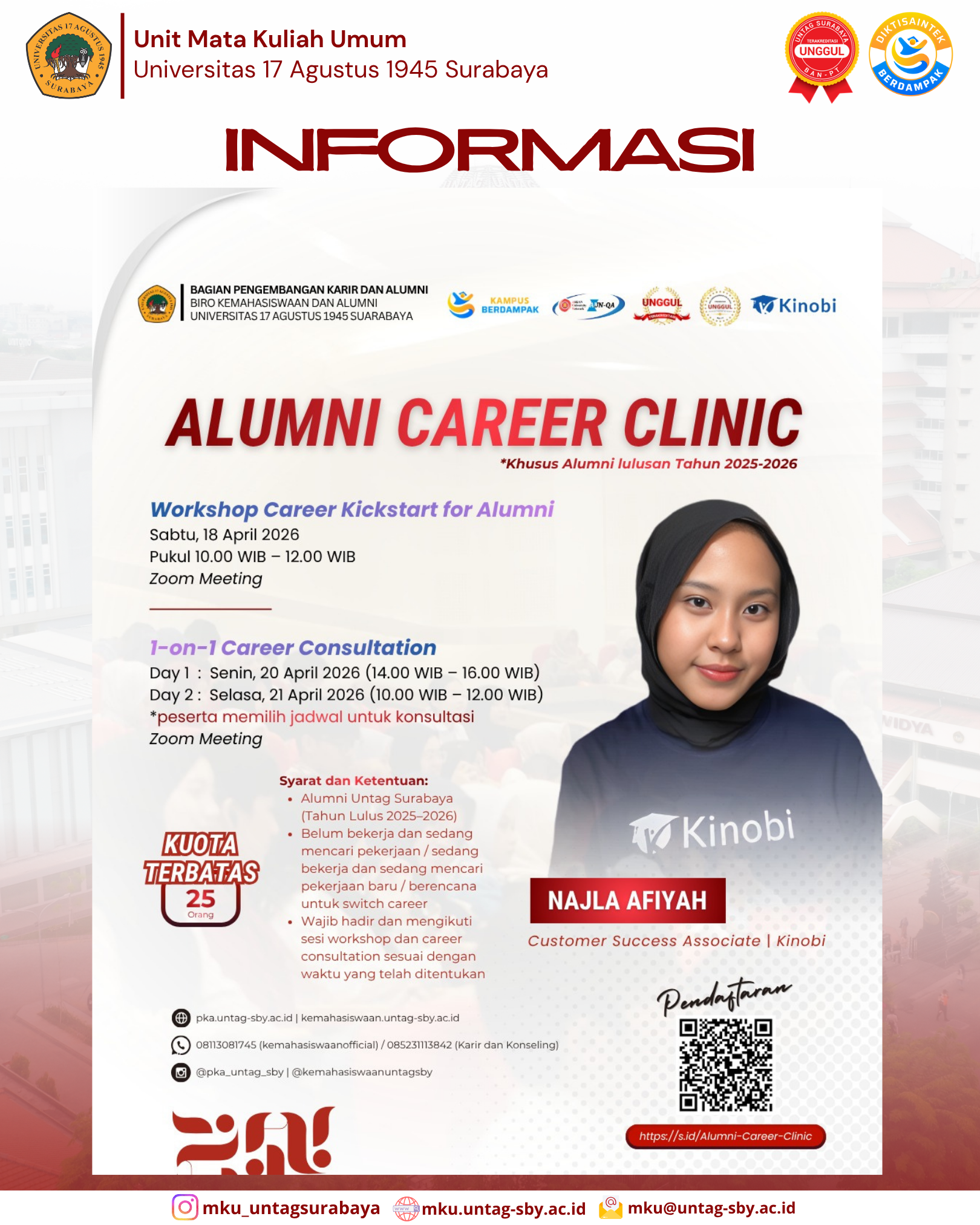 [ALUMNI CAREER CLINIC: Siapkan Karirmu Sekarang!]