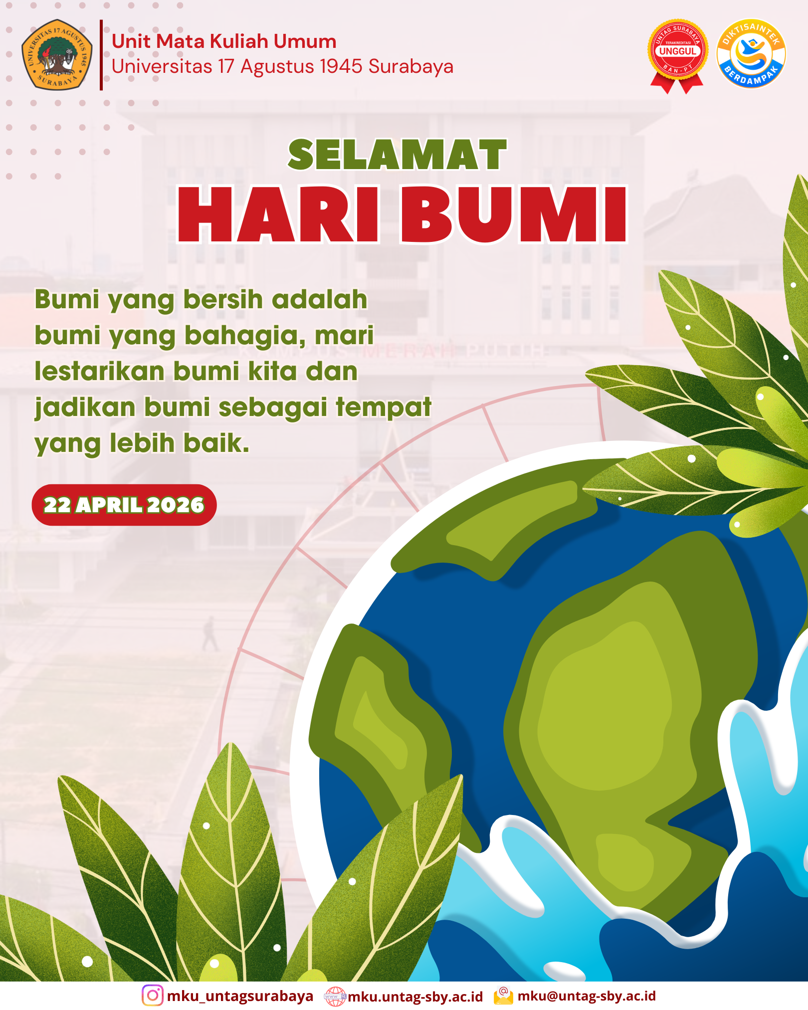Memulihkan Harmoni dan Menjaga Denyut Nadi Bumi : Selamat Hari Bumi 2026