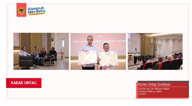 Untag Surabaya Jalin Kerjasama dengan University of Salzburg, Austria