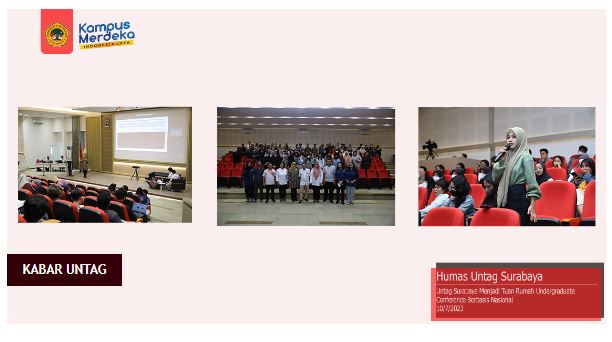 Untag Surabaya Menjadi Tuan Rumah Undergraduate Conference Berbasis Nasional