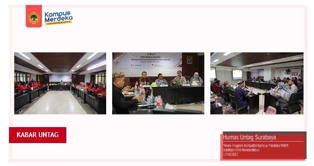 Kemendikbud Datangi Untag Surabaya Untuk Monev Hibah PKKM