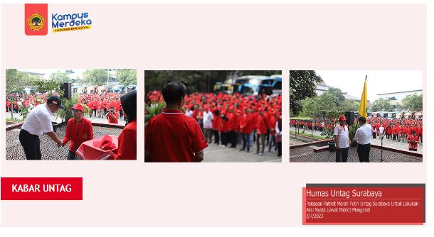 Untag Surabaya Lakukan Aksi Nyata Lewat Patriot Mengabdi