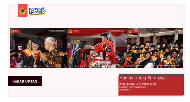 Wisuda Ke - 126 Untag Surabaya 