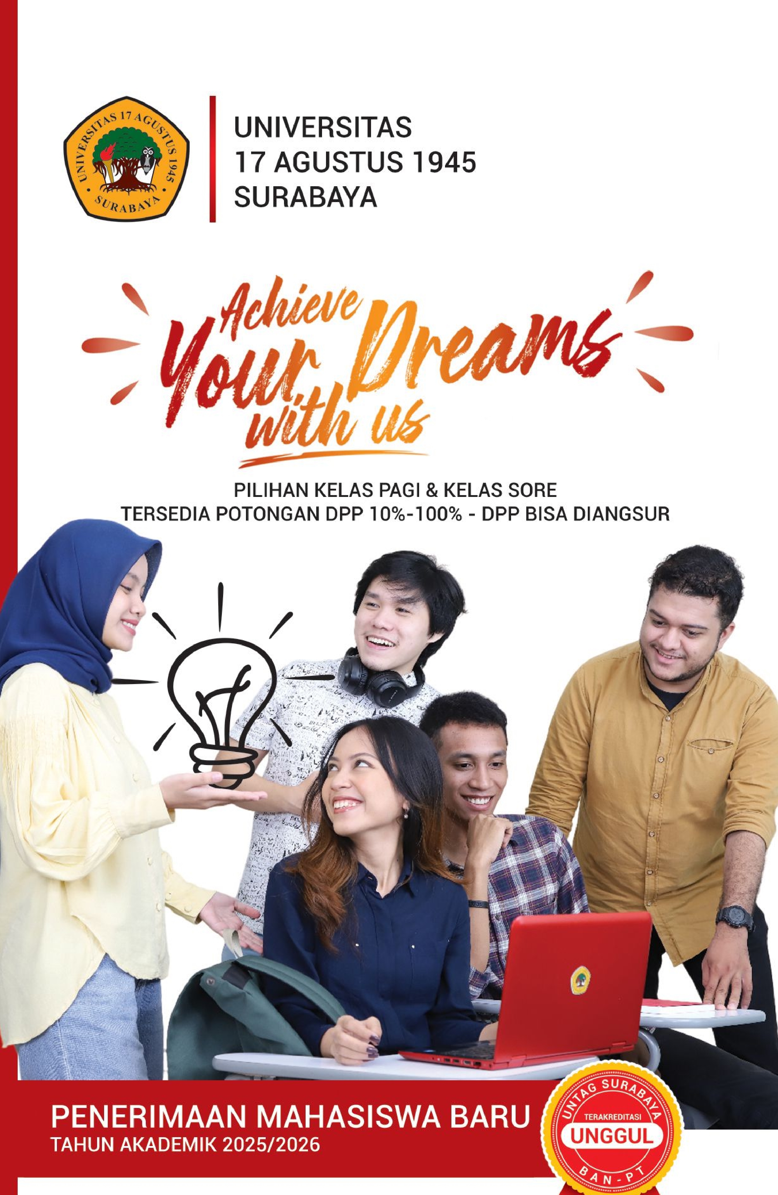 Brosur Pendaftaran Mahasiswa Baru Tahun Akademik 2025/2026