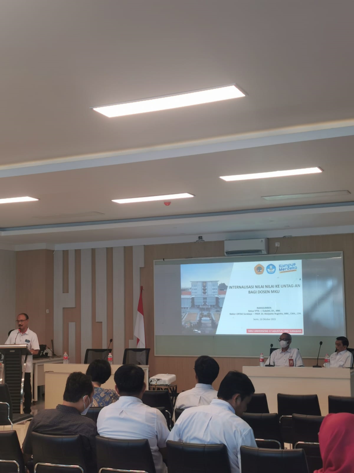 Internalisasi Nilai Nilai Ke UNTAG-An Bagi Dosen MKU