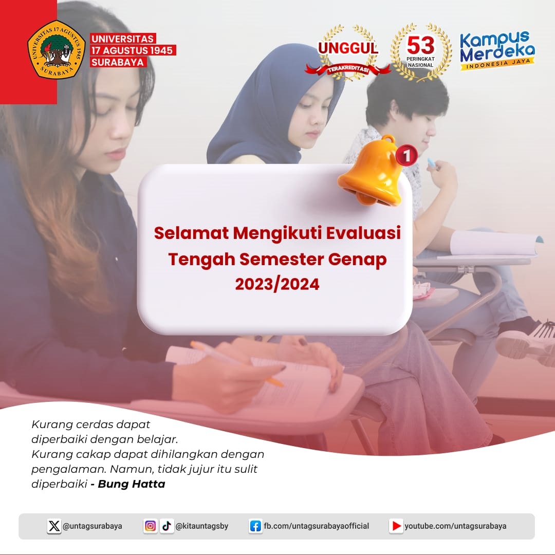 Selamat Mengikuti Evaluasi Tengah Smester Genap 2023/2024