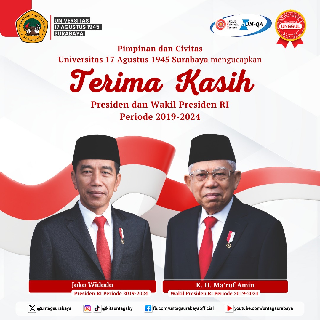 Terima Kasih Presiden dan Wakil Presiden RI Periode 2019-2024