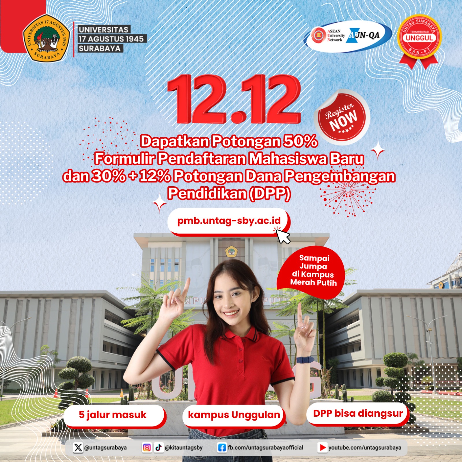 Promo Pendaftaran Mahasiswa Baru 12.12