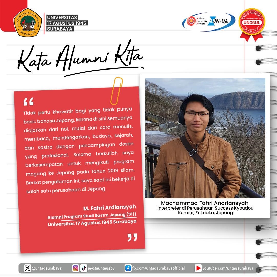 Kata Alumni Kita Untag  Surabaya