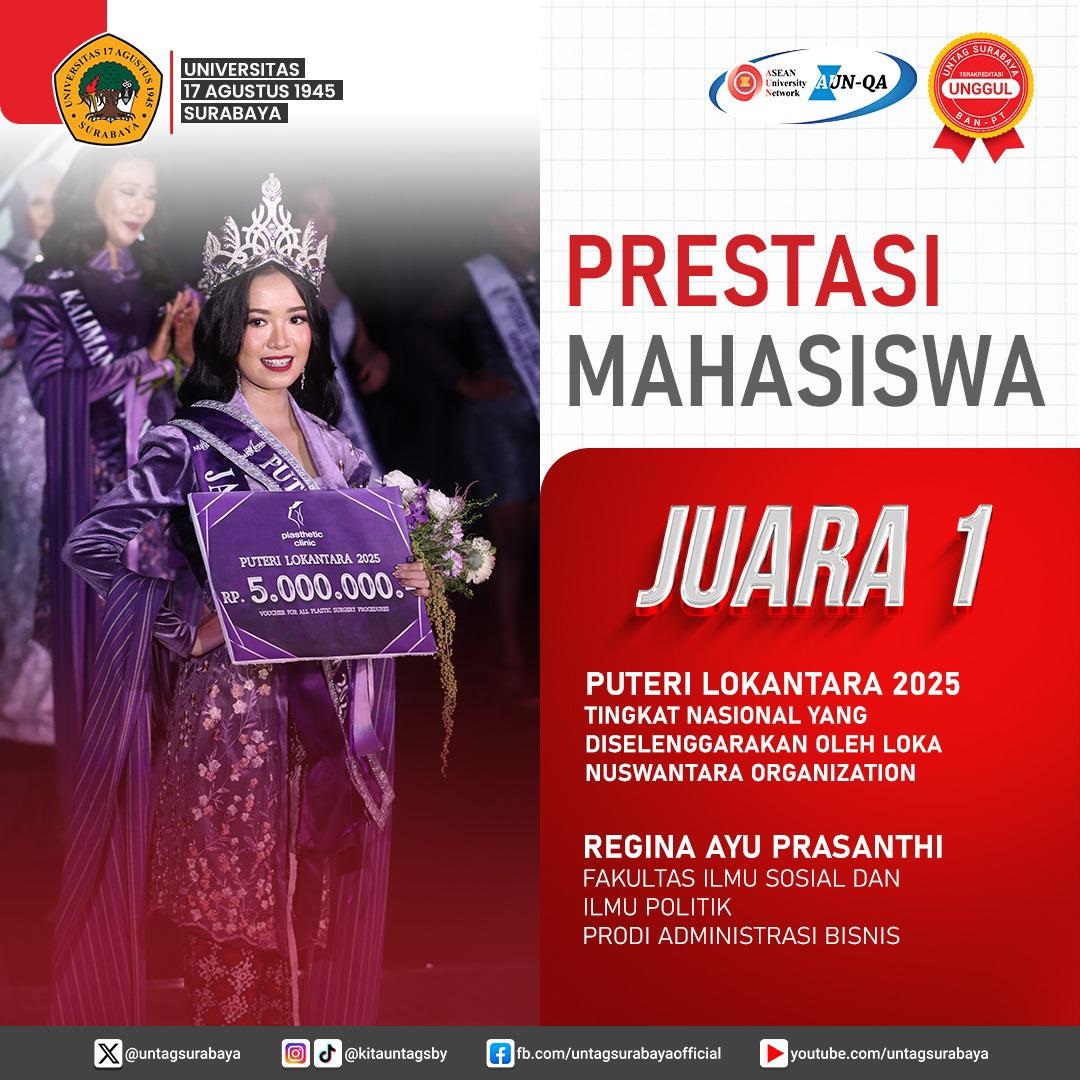 Prestasi Mahasiswa - Puteri Lokantara 2025
