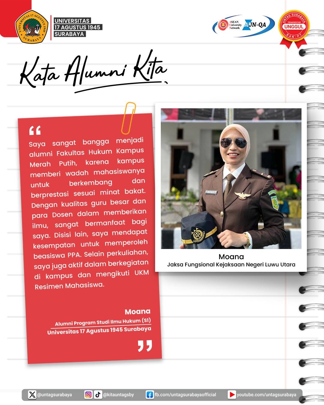 Kata Alumni Untag Surabaya