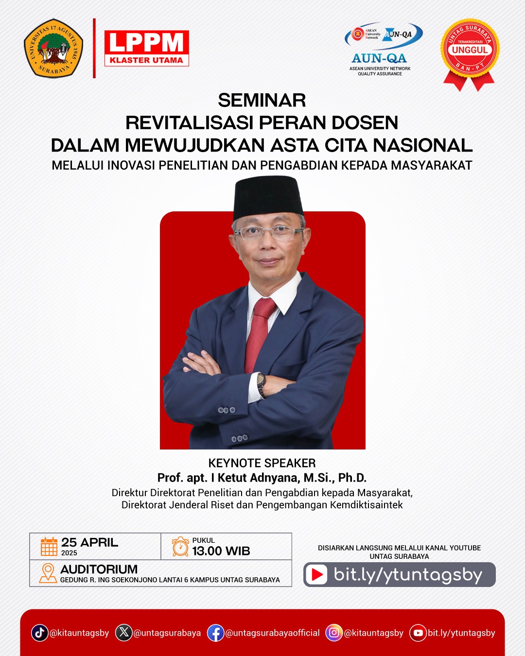 Seminar Revitalisasi Peran Dosen dalam Mewujudkan Asta Cita Nasional