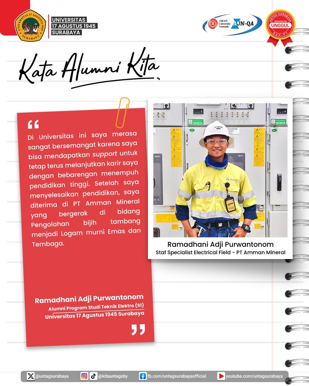 Kata Alumni Untag Surabaya