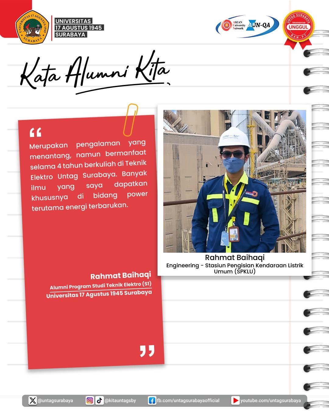 Kata Alumni Untag Surabaya