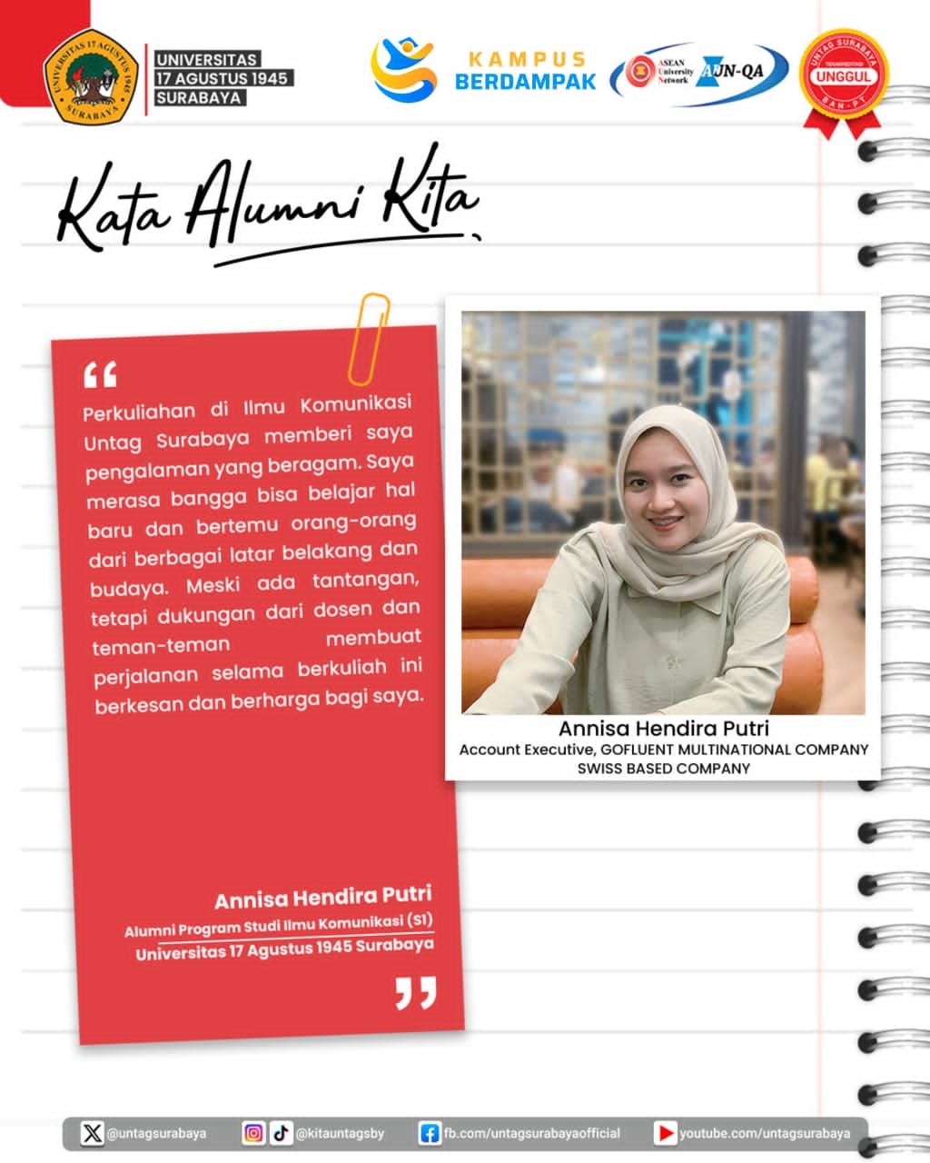 Kata Alumni Untag Surabaya