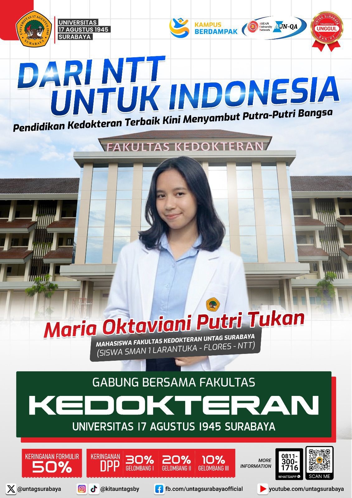 Mahasiswa Baru Kedokteran Untag Surabaya 2026/2027