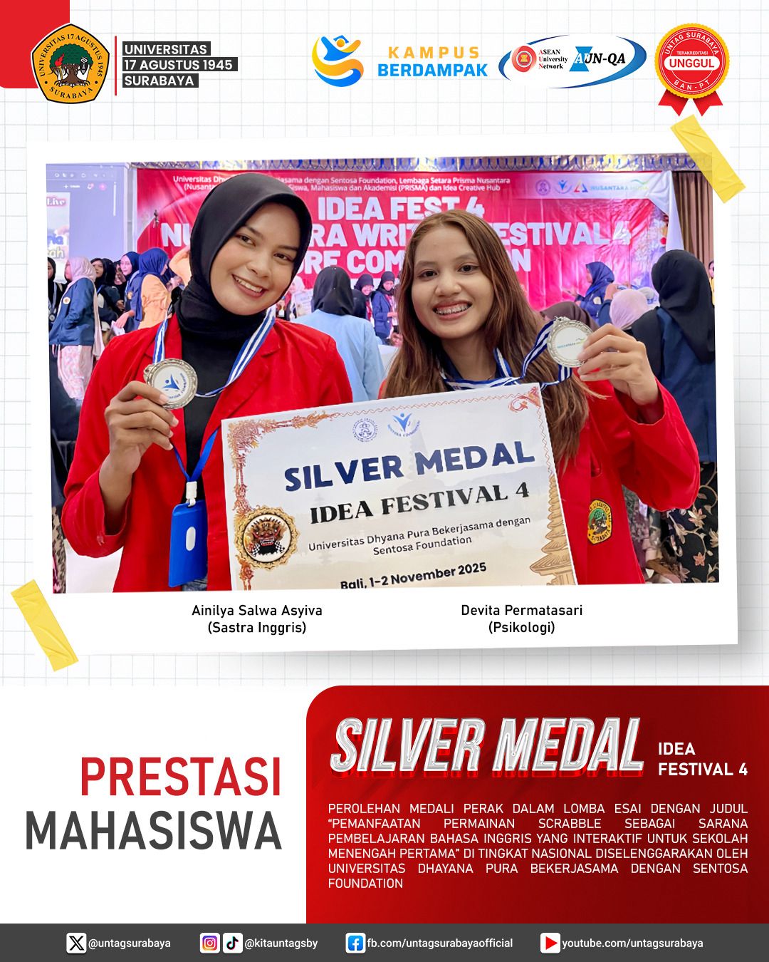 Prestasi Mahasiswa - Silver Medal