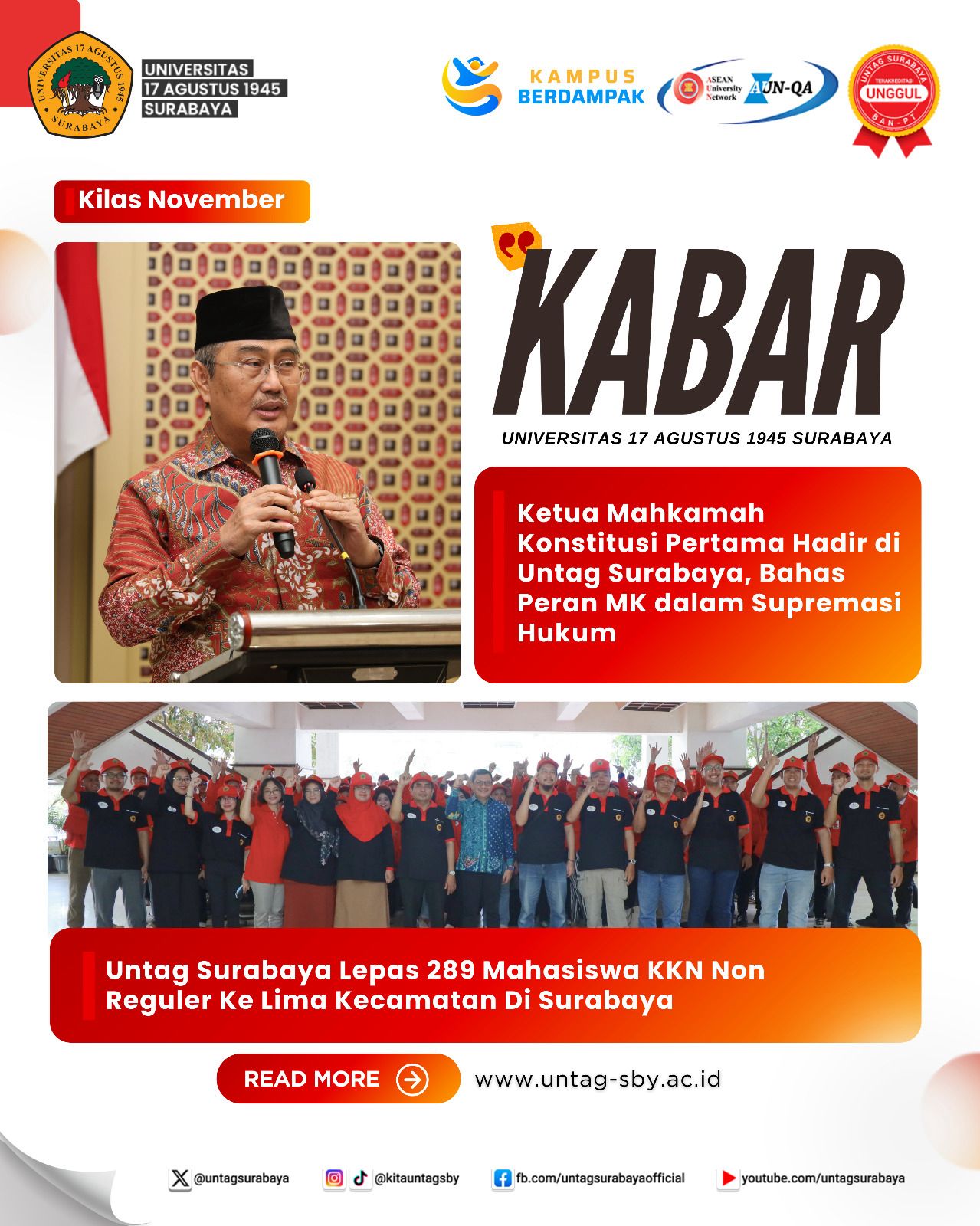Kilas November - Kabar Untag Surabaya