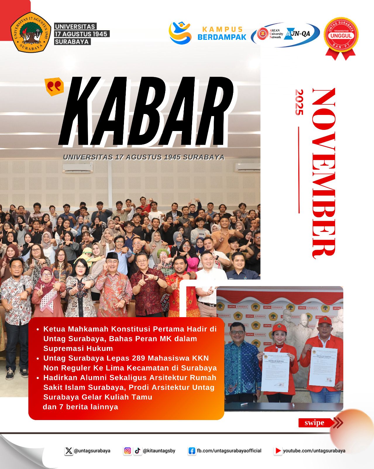 Kilas November - Kabar Untag Surabaya