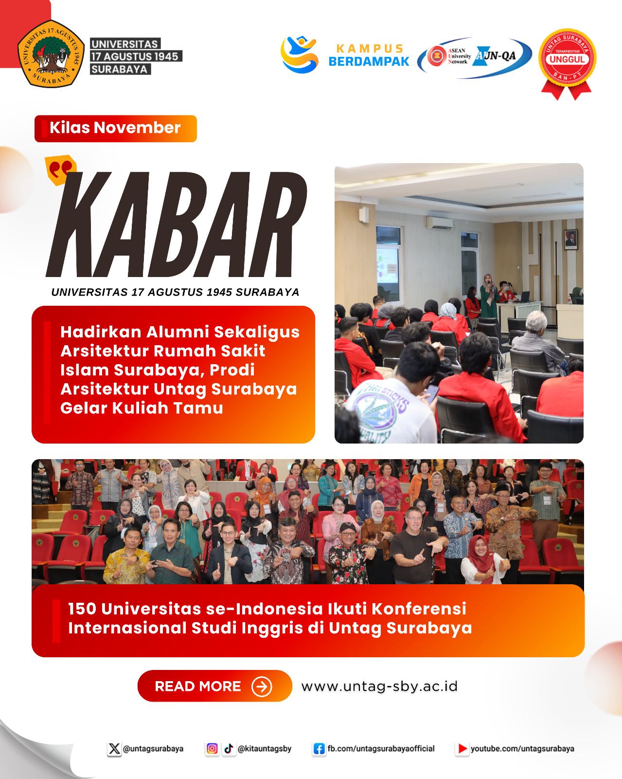 Kilas November - Kabar Untag Surabaya