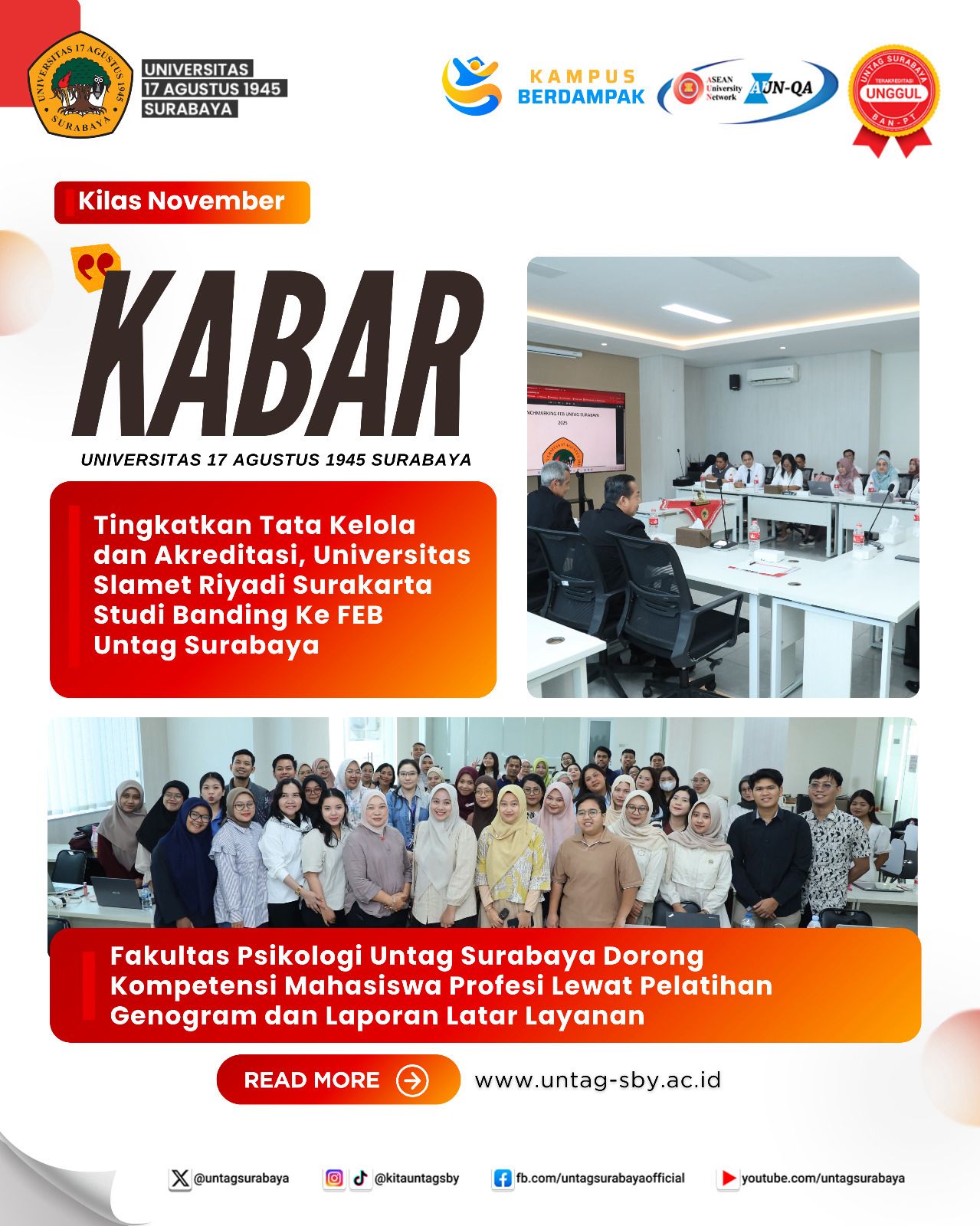 Kilas November - Kabar Untag Surabaya