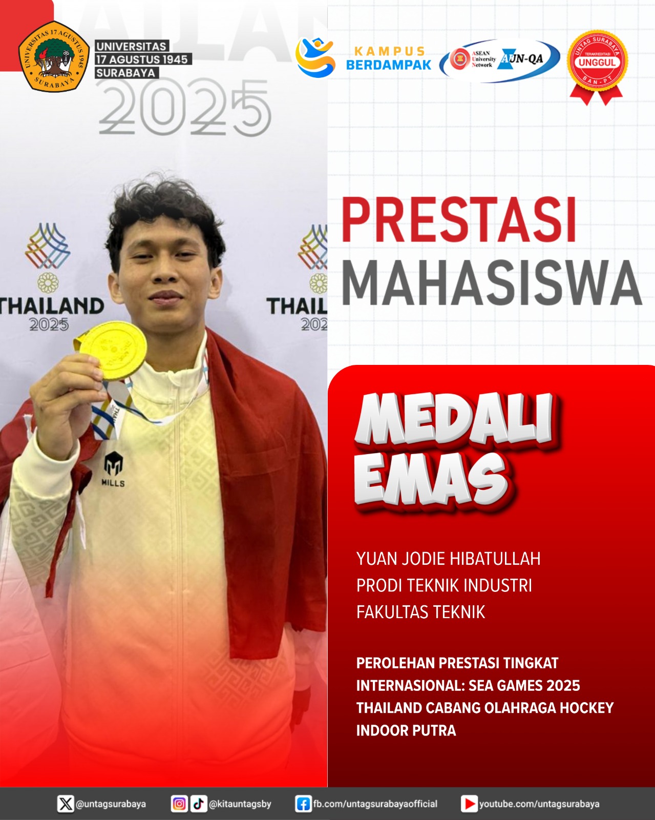 Prestasi Mahasiswa - Medali Emas Sea Games