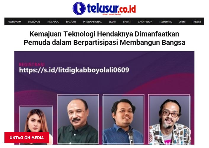 KEMAJUAN TEKNOLOGI HENDAKNYA DIMANFAATKAN PEMUDA DALAM BERPARTISIPASI MEMBANGUN BANGSA